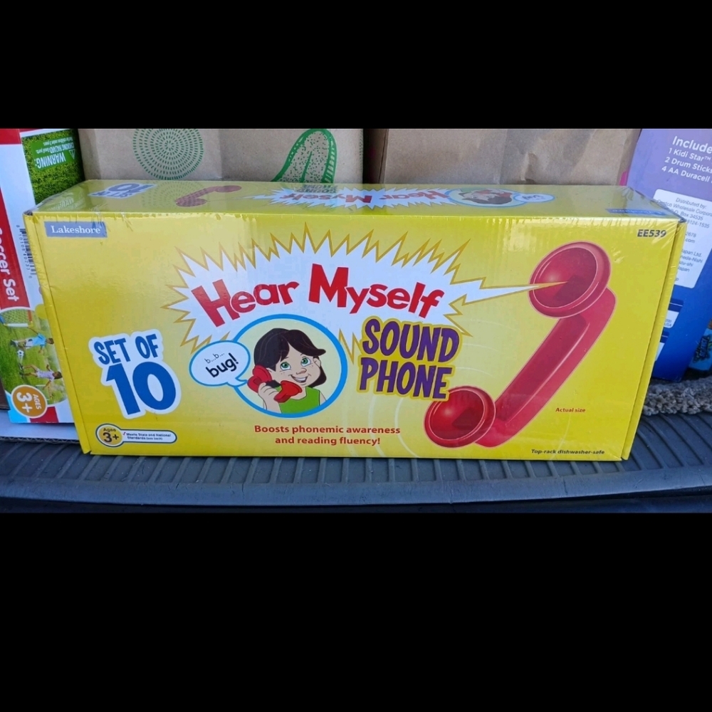 Lakeshore Hear Myself Sound Phones Phonemic Awareness - Set of 10 NEW*SEALED*
